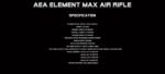 Demo AEA Precision Airgun Element Max 45Cal - Image 2