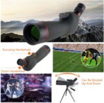 Gumo 20-60x60 Spotting Scope with Tripod,HD BAK4 Prism Full Multi-Coated Lens