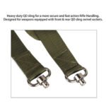Universal QD Swivel 2 Point Tactical Sling Black&Green - Image 8
